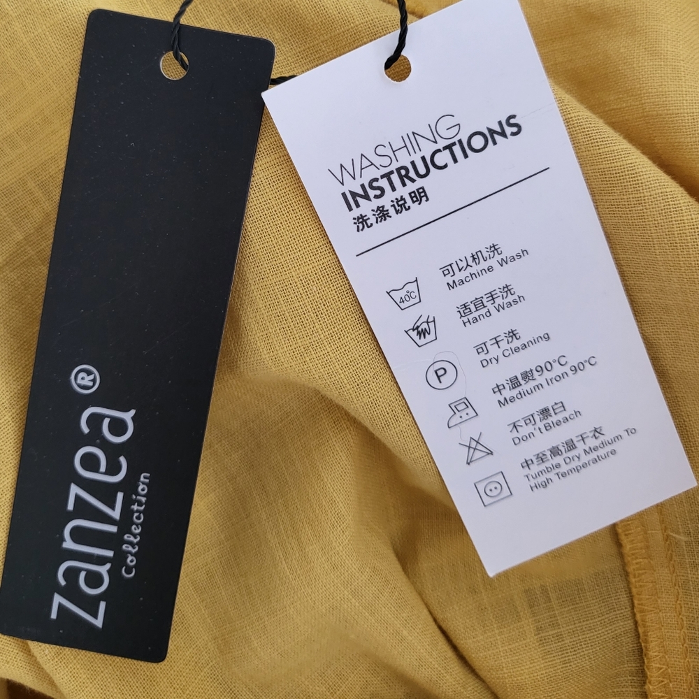 Zanzea 3/4 Sleeve Midi Shirt Dress NWT size M - Picture 8 of 8